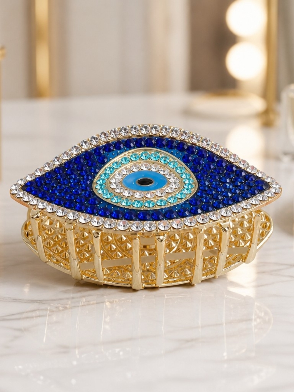 Decorative Blue Evil Eye Hair Claw